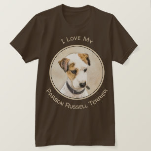 Parson Jack Russell Terrier Painting - Dog Art T-Shirt