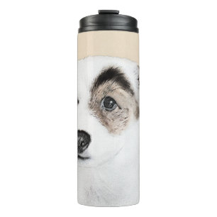 Parson Jack Russell Terrier Painting - Dog Art Thermal Tumbler