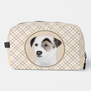 Parson Jack Russell Terrier Painting Pet Dog Art Dopp Kit