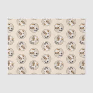 Parson Jack Russell Terrier Painting Pet Dog Art Tissue Paper