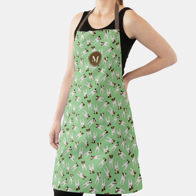 Parson Jack Russell Terriers dog lovers pattern Apron (Insitu)