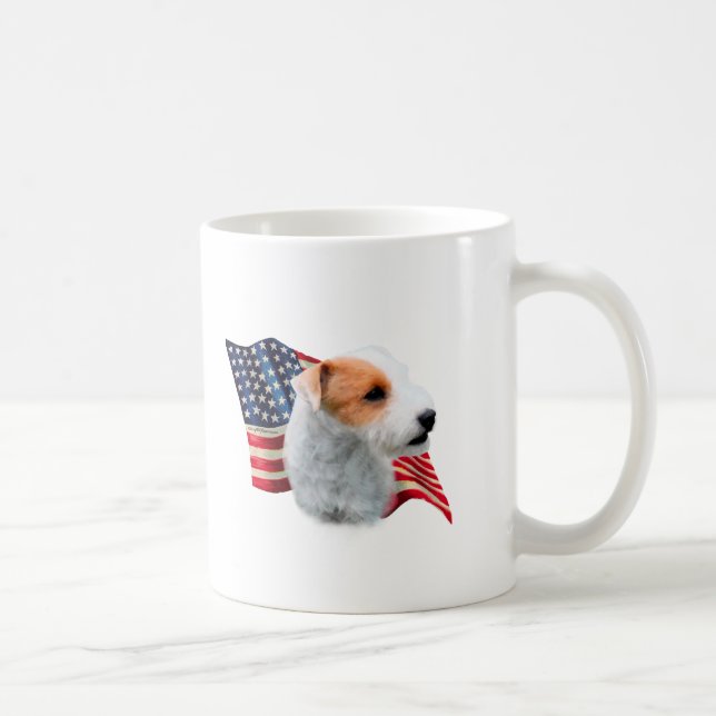 Parson Russell Terrier (broken) Flag Coffee Mug (Right)