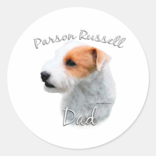 Parson Russell Terrier Dad 2 Classic Round Sticker