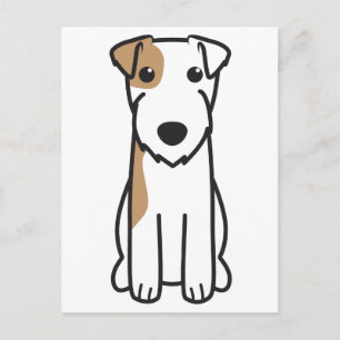 Parson Russell Terrier Dog Cartoon Postcard