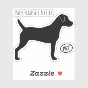 Parson Russell Terrier Dog Silhouette Vinyl