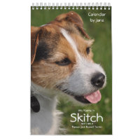 Parson Russell Terrier Dog Wall Calendar by Janz