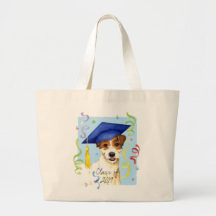 Parson Russell Terrier Graduate Large Tote Bag