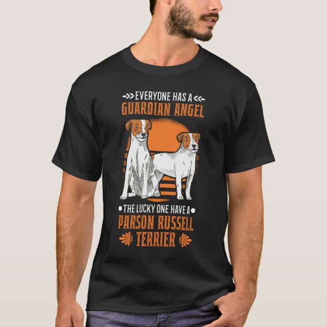 Parson Russell Terrier Guardian Angel T-Shirt (Front)
