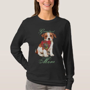 Parson Russell Terrier Heart Mum Long Sleeve T-Shi T-Shirt