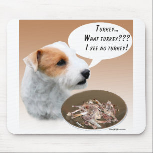 Parson Russell Terrier Turkey Mouse Mat