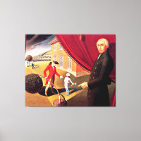 Parson Weem's Fable, fine art by Grant Wood