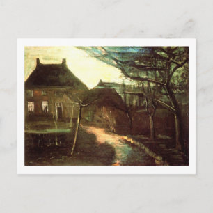 Parsonage at Nuenen by Moonlight, Vincent van Gogh Postcard