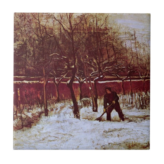 Parsonage Garden at Nuenen by Vincent van Gogh Tile (Front)