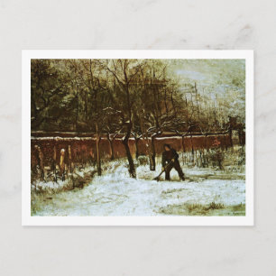 Parsonage Garden in Snow (F194)Van Gogh Fine Art Postcard