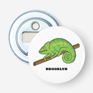 Parson's chameleon illustration bottle opener
