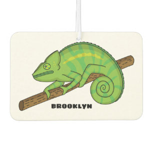 Parson's chameleon illustration  car air freshener