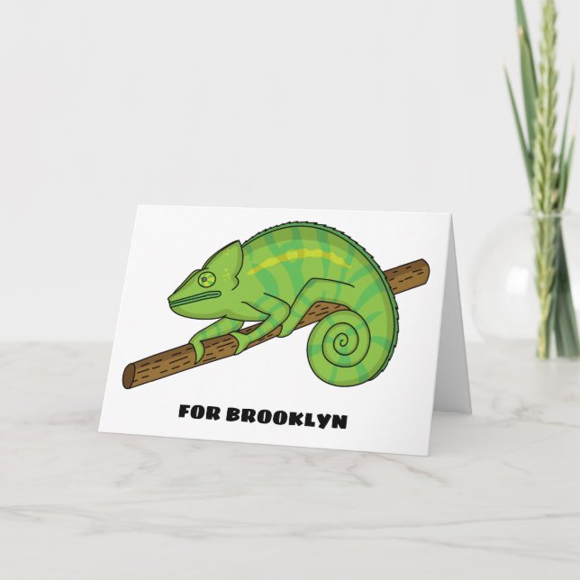 Parson's chameleon illustration  card (Front)