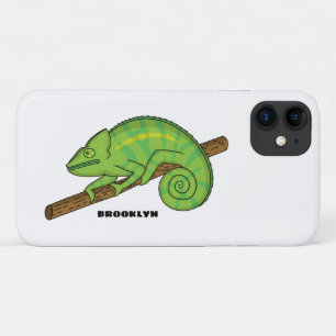 Parson's chameleon illustration iPhone 11 case