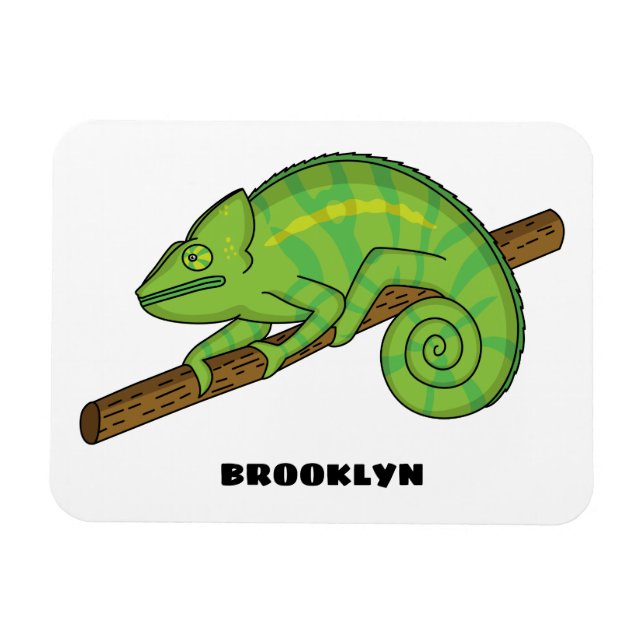 Parson's chameleon illustration  magnet (Horizontal)