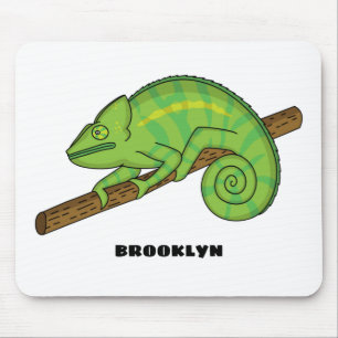 Parson's chameleon illustration mouse mat