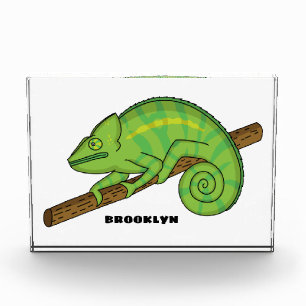 Parson's chameleon illustration  photo block