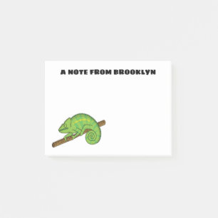 Parson's chameleon illustration post-it notes