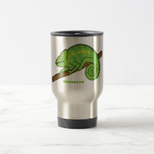 Parson's chameleon illustration travel mug