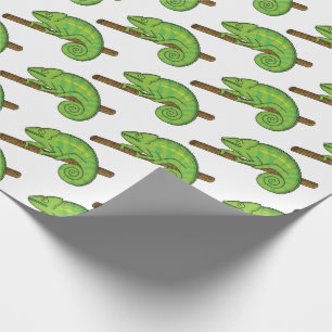 Parson's chameleon illustration wrapping paper