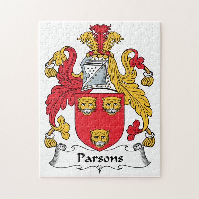 Parsons Family Crest Jigsaw Puzzle (Vertical)