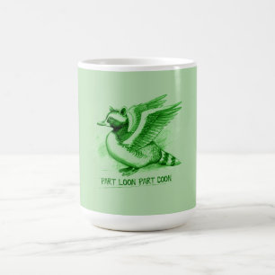 Part Loon Part Coon Hybrid Creature Coffee Mug