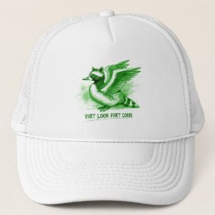 Part Loon Part Coon  Hybrid Creature Trucker Hat