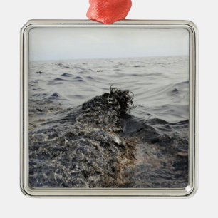 Part of an oil slick in the Gulf of Mexico Metal Tree Decoration