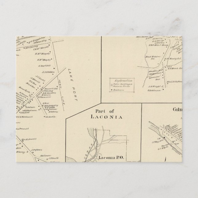 Part of Laconia Postcard (Front)