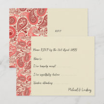 Part of Love Letters Paisley Rose Collection RSVP