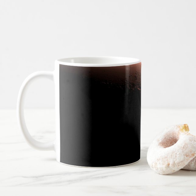 Part Of Mars At The Boundary Of Light And Dark. Coffee Mug (With Donut)