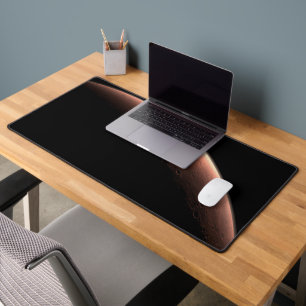 Part Of Mars At The Boundary Of Light And Dark. Desk Mat