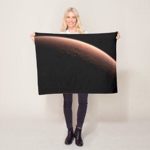 Part Of Mars At The Boundary Of Light And Dark. Fleece Blanket