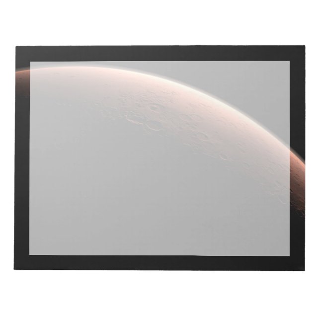 Part Of Mars At The Boundary Of Light And Dark. Notepad (Front)