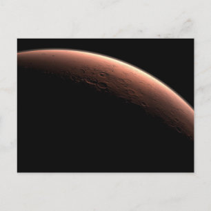 Part Of Mars At The Boundary Of Light And Dark. Postcard