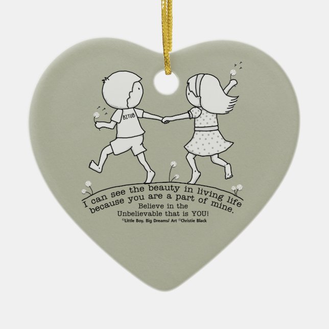 Part of My Life Ceramic Tree Decoration (Front)