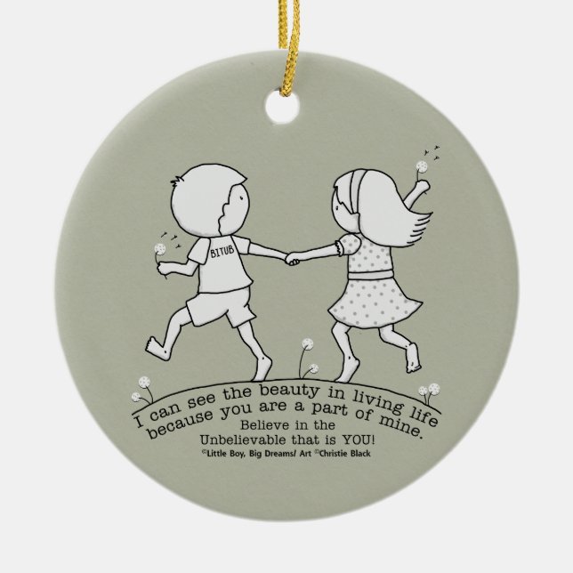 Part of My Life Ceramic Tree Decoration (Front)