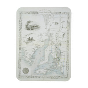 Part of South Australia, from a Series of World Ma Magnet