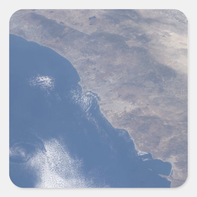 Part of southern California as seen from space Square Sticker (Front)