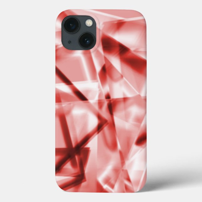 Part of square pieces of acrylic, salmon to red Case-Mate iPhone case (Back)