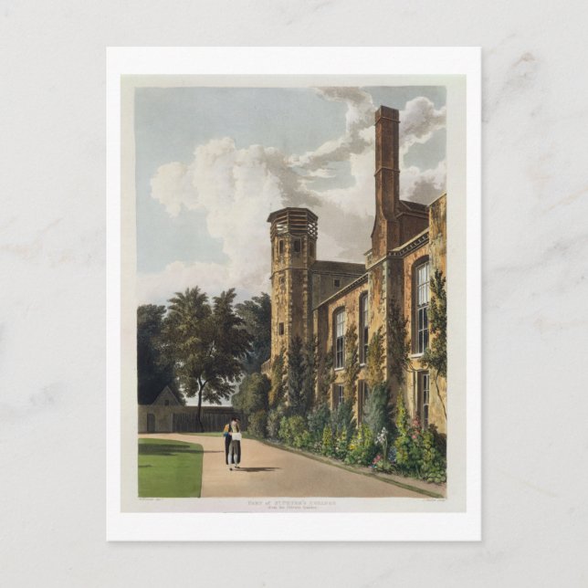 Part of St. Peter's College (Peterhouse) from the Postcard (Front)