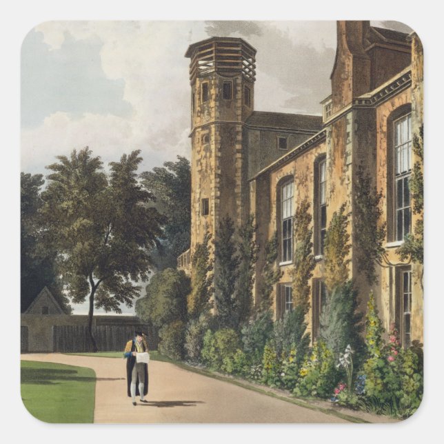 Part of St. Peter's College (Peterhouse) from the Square Sticker (Front)
