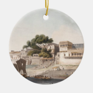 Part of the City of Patna, on the River Ganges, pl Ceramic Tree Decoration