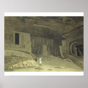 Part of the Kanaree Caves, Salsette, plate 62 from Poster