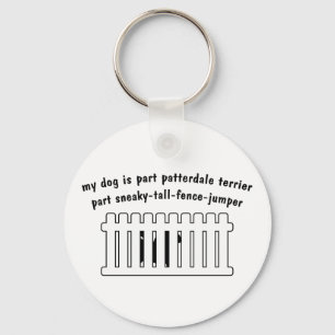 Part Patterdale Terrier Part Fence-Jumper Key Ring