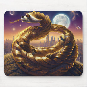 Part Raccoon Part Snake Mouse Mat